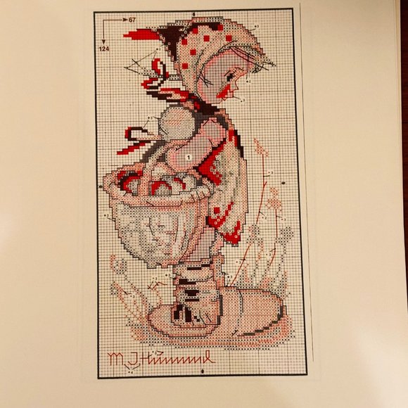 Hummel Cross Stitch Patterns "The Hikers" (Off to Town & The Little Hiker) - Picture 8 of 11
